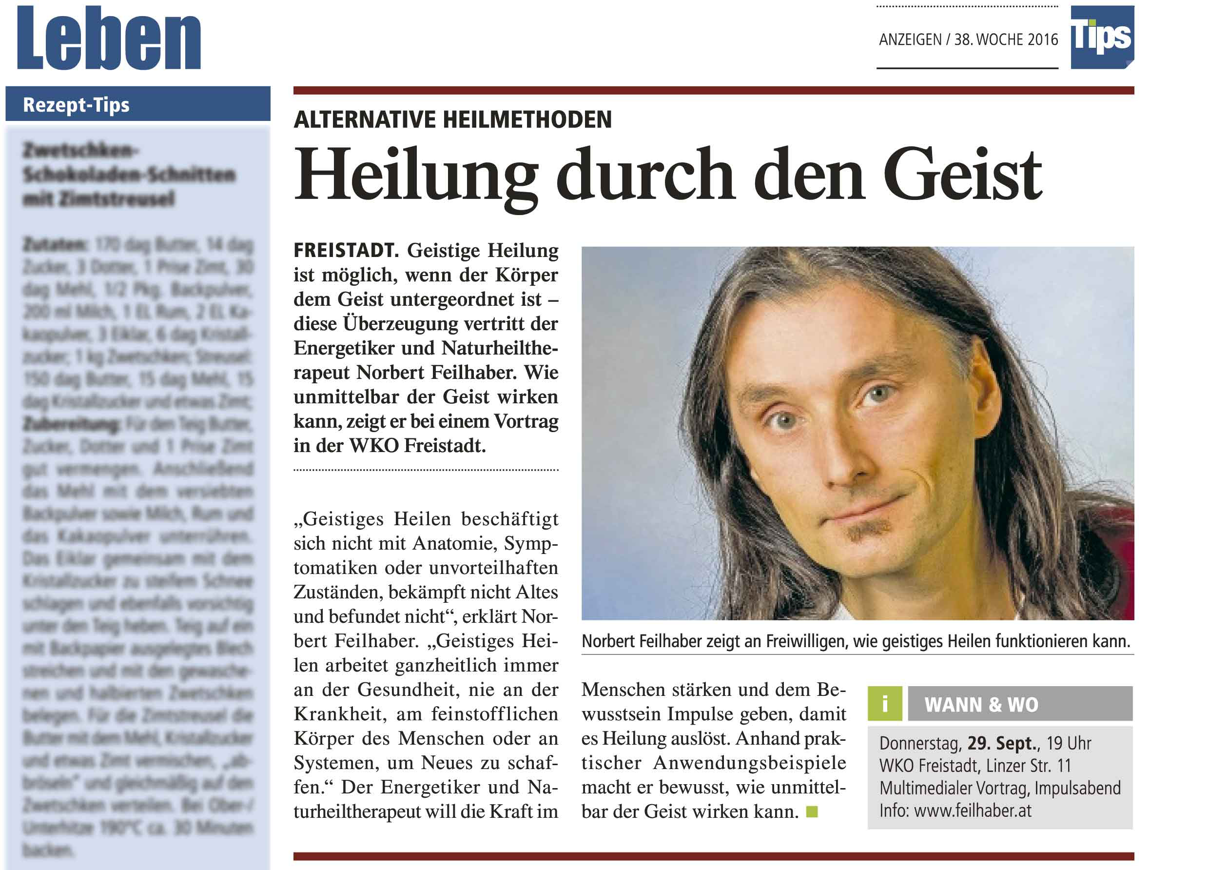 Heilung durch den Geist - Artikel