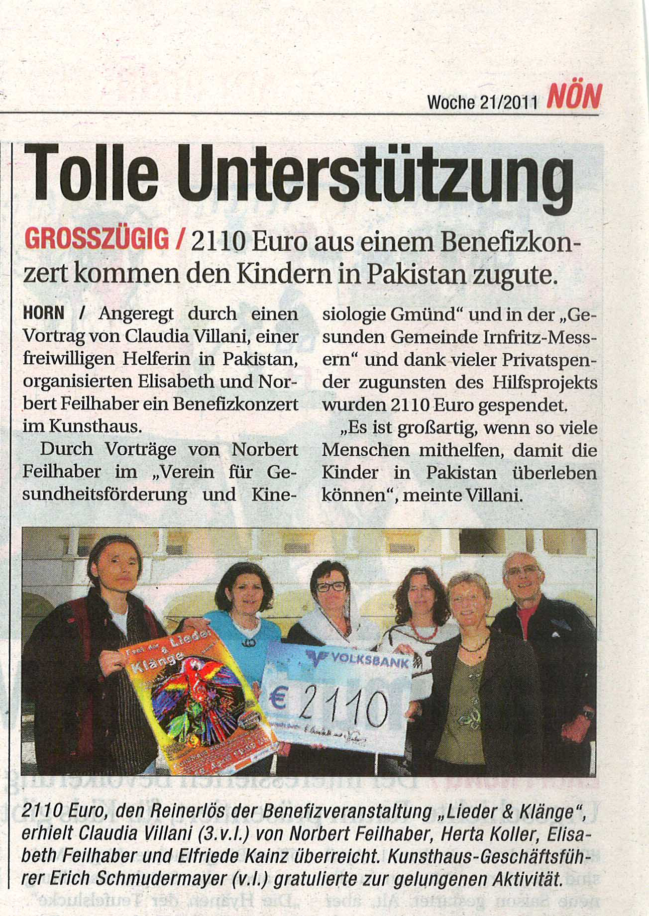 Tolle Unterstützung Artikel 2011
